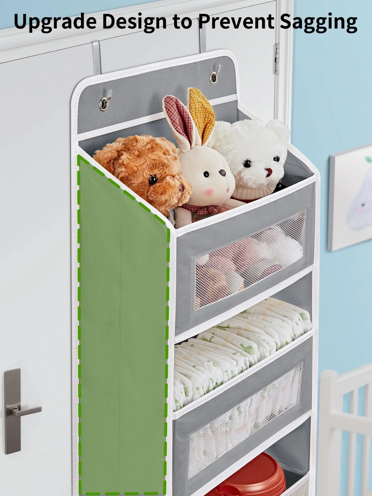 Premium Over-the-Door Pantry Organizer | 5-Tier Hanging Storage Shelf