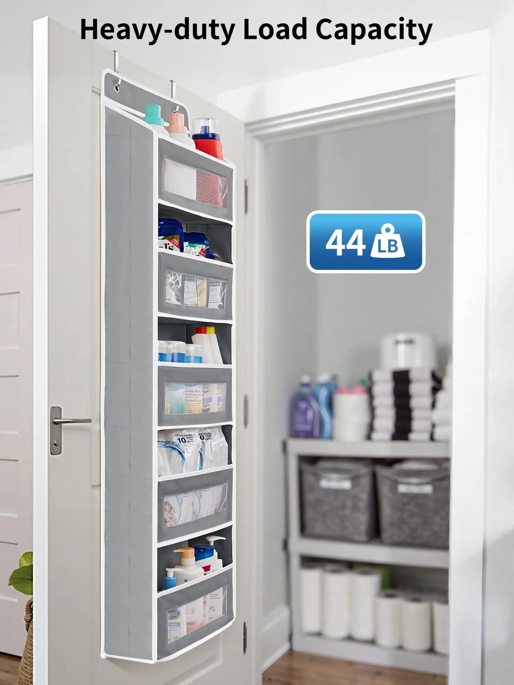 Premium Over-the-Door Pantry Organizer | 5-Tier Hanging Storage Shelf