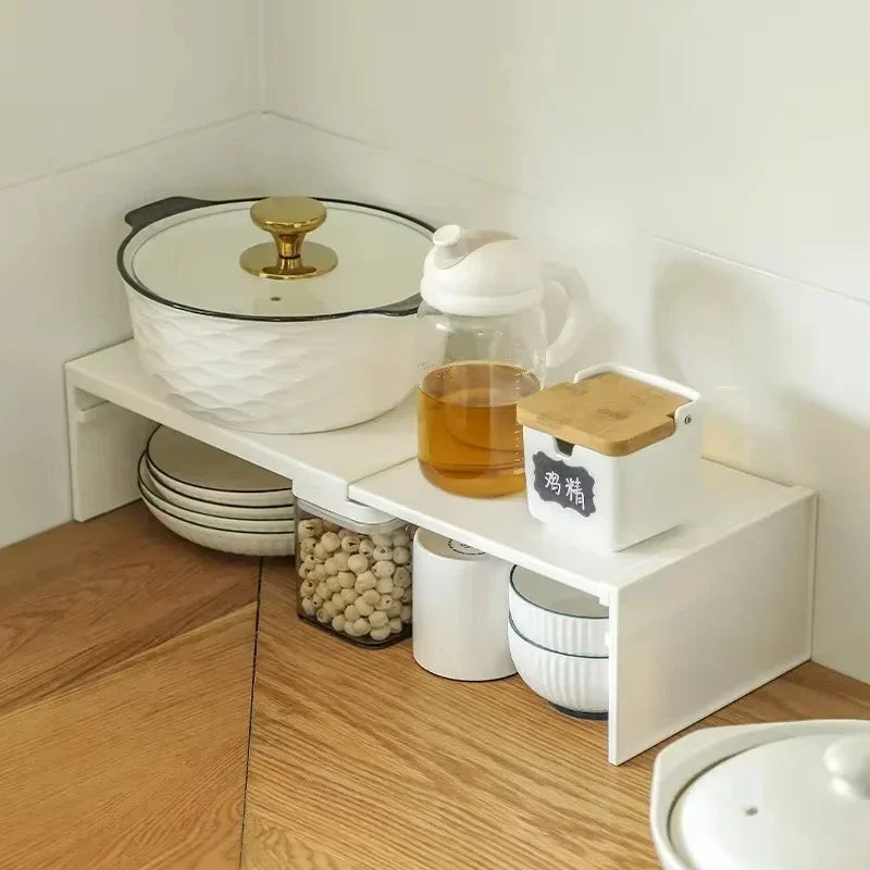 Premium Expandable Cabinet Shelf Organizer (2-Pack)