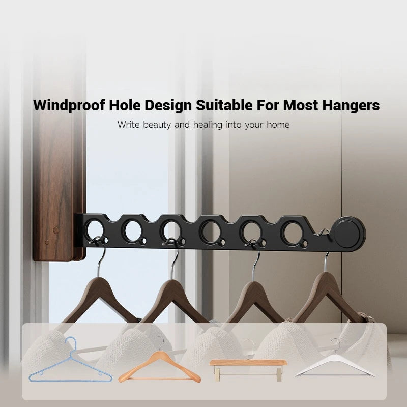 Premium Foldable Wall-Mounted Clothes Drying Rack