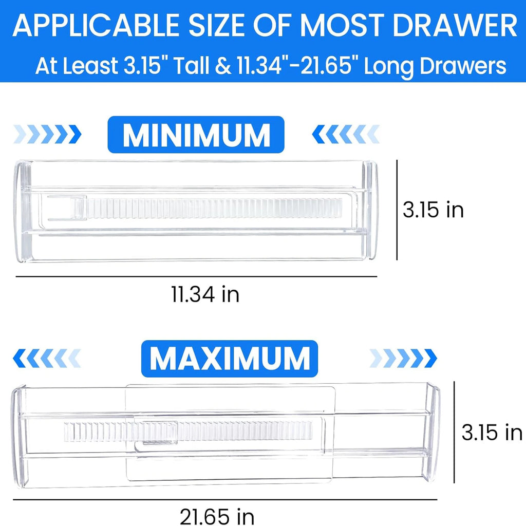 Premium Adjustable Drawer Divider Set