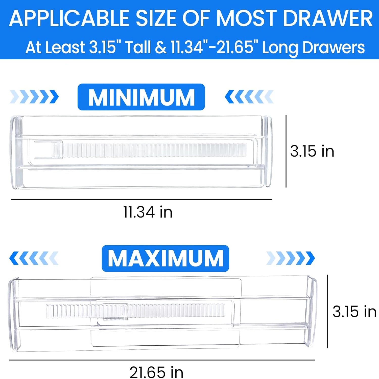 Premium Adjustable Drawer Divider Set