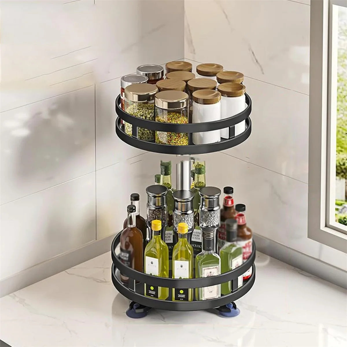 Premium 360° Rotating Spice Organizer