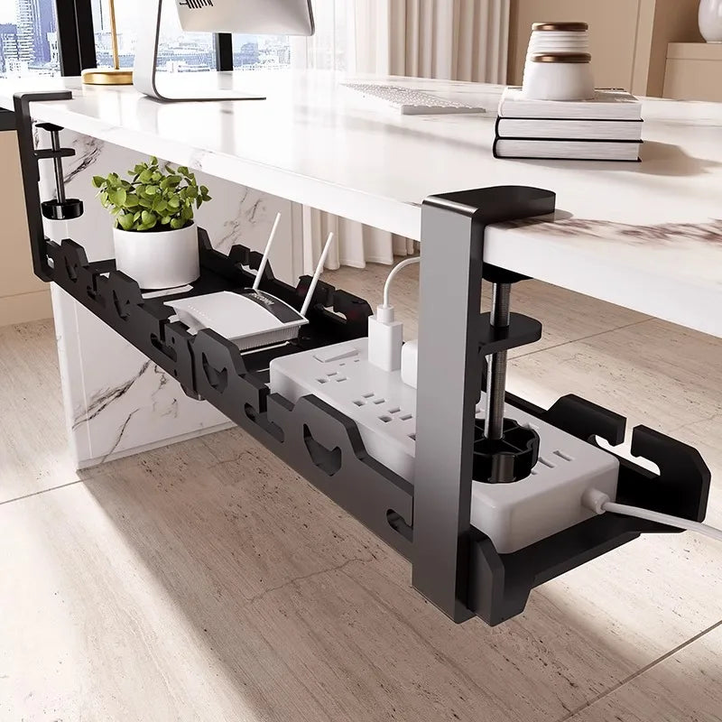 Premium Under Desk Cable Management Tray | No-Drill Wire Organizer | NeatNestGo™