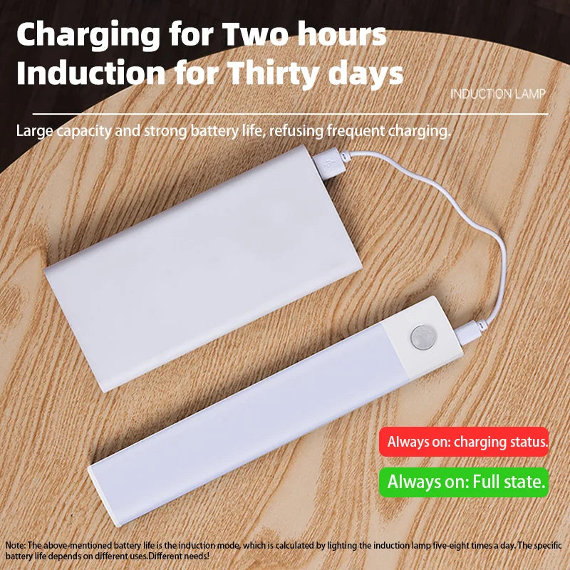 Motion Sensor Light Wireless LED Night Light USB Rechargeable Night Lamp Cabinet...