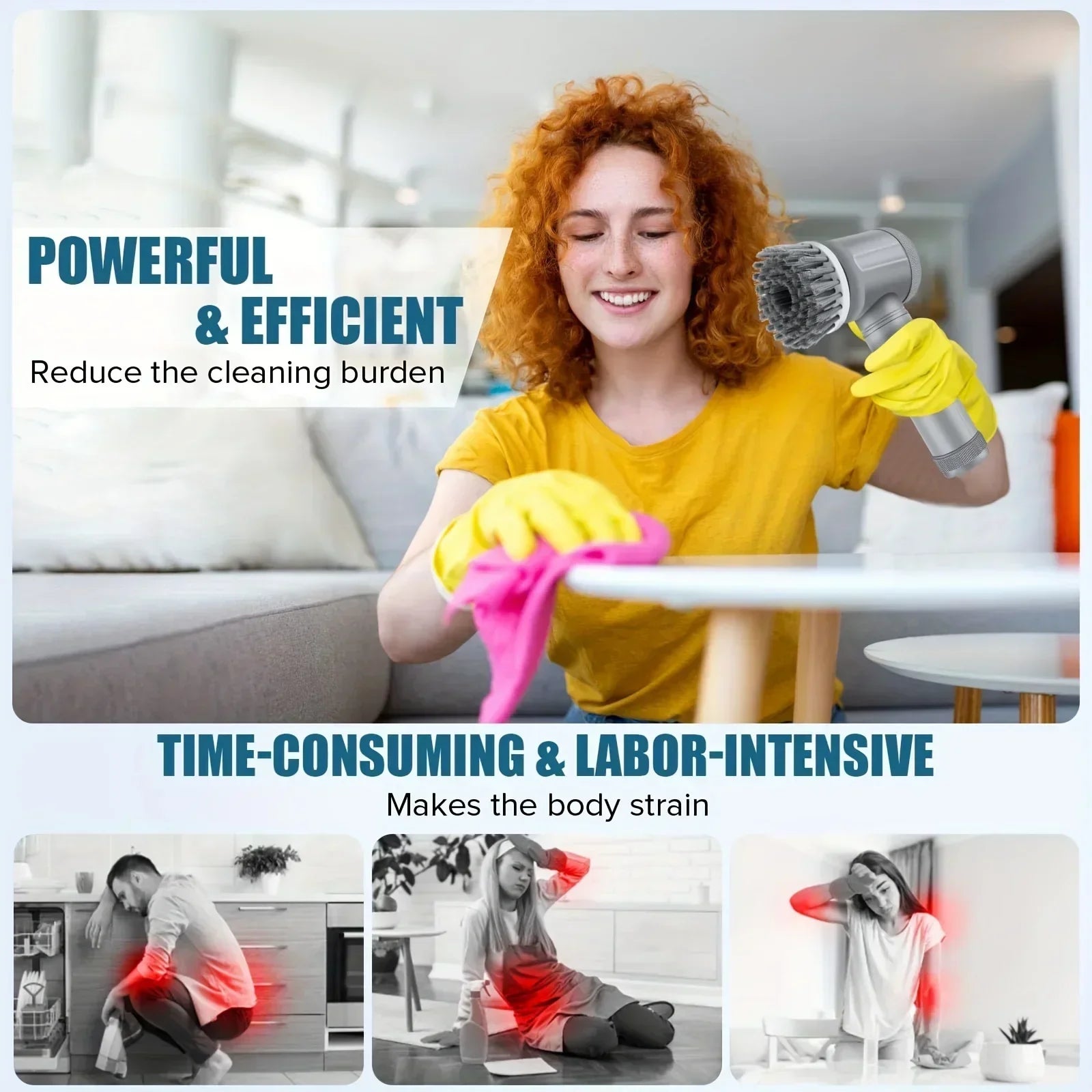 🧼 NeatNest™ Cordless Electric Spin Scrubber Pro