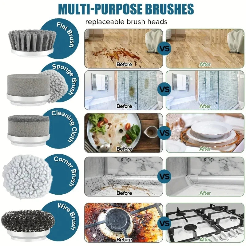 🧼 NeatNest™ Cordless Electric Spin Scrubber Pro