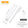 Motion Sensor Light Wireless LED Night Light USB Rechargeable Night Lamp Cabinet...