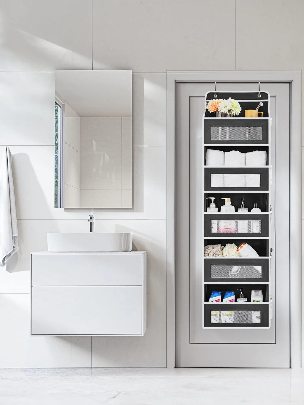 Premium Over-the-Door Pantry Organizer | 5-Tier Hanging Storage Shelf