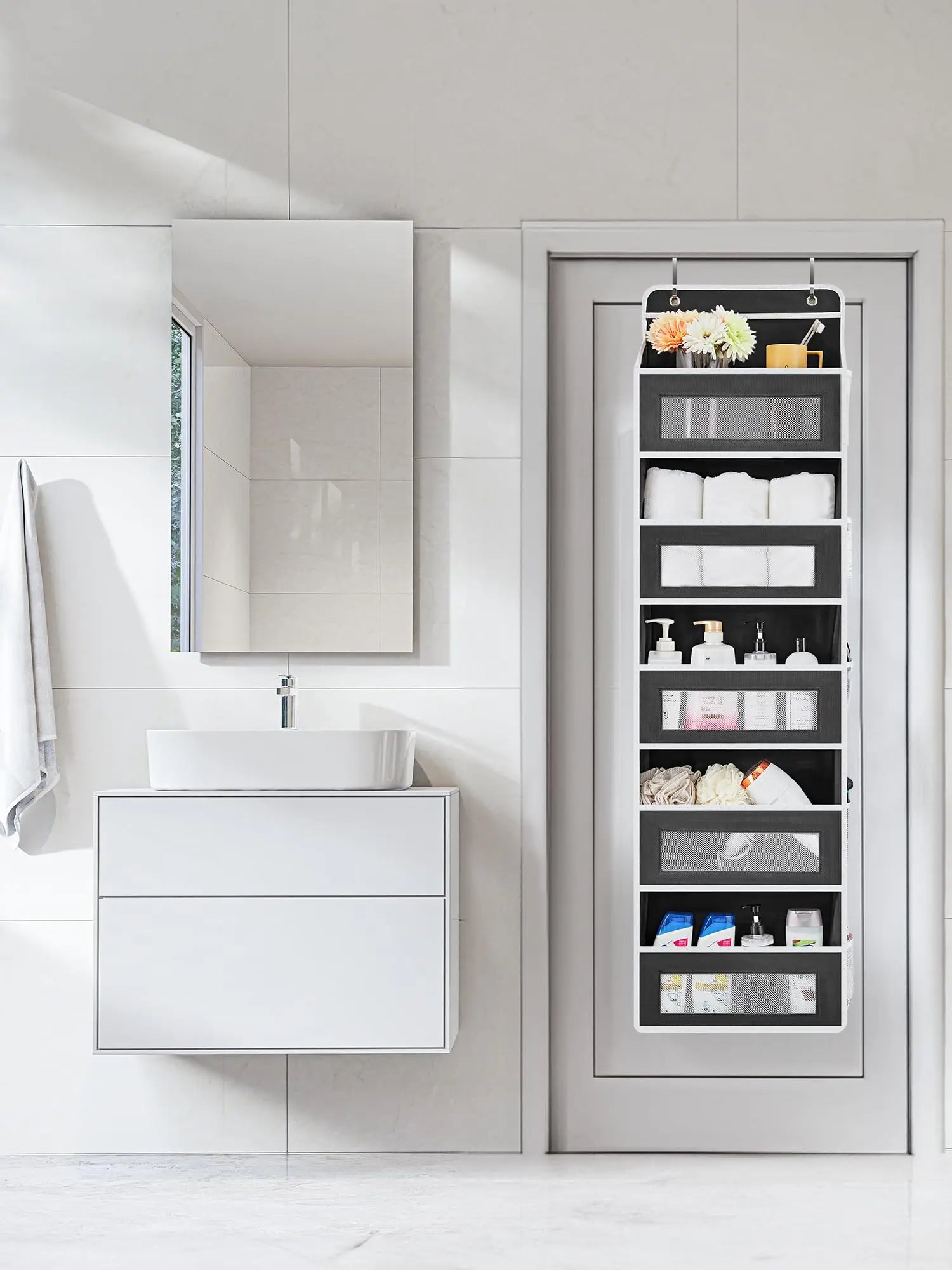 Premium Over-the-Door Pantry Organizer | 5-Tier Hanging Storage Shelf