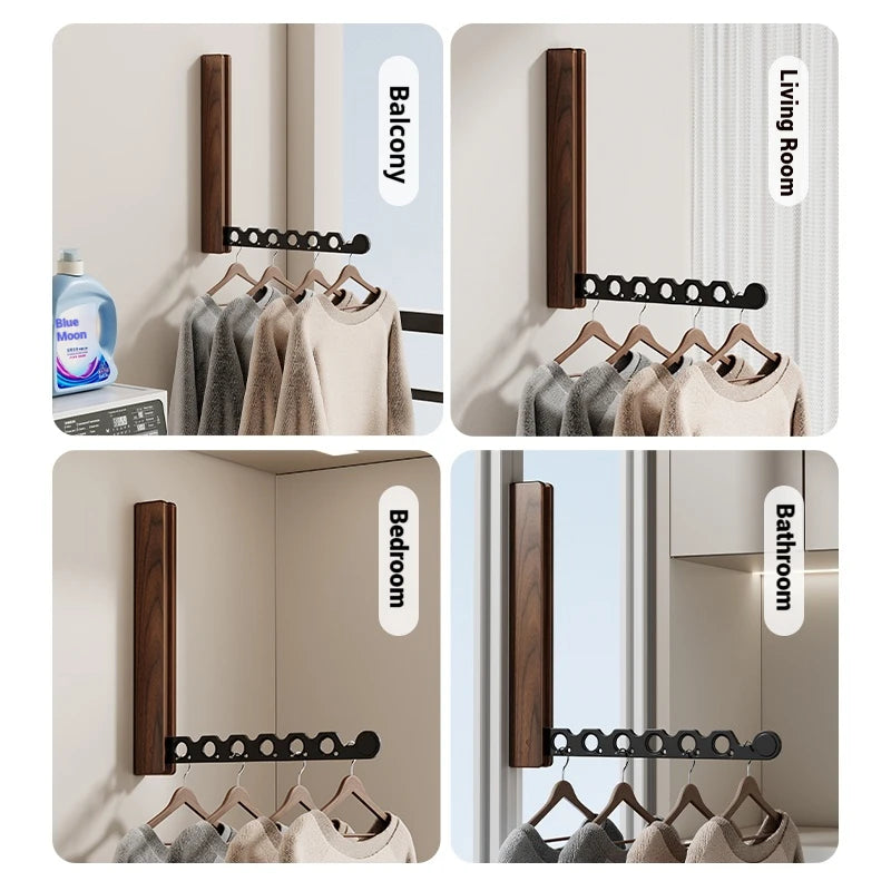 Premium Foldable Wall-Mounted Clothes Drying Rack
