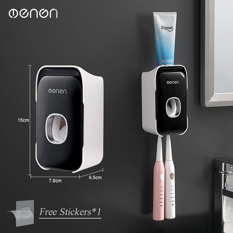 NeatNest™ Automatic Wall-Mounted Toothpaste Dispenser & Toothbrush Organizer