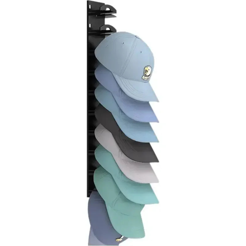 Premium Wall Mounted Hat Organizer | Stores Up to 16 Caps Without Damaging Shape