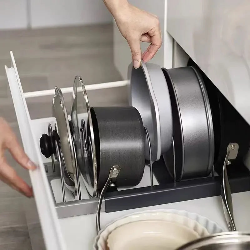 Premiun Expandable Pot & Pan Organizer Rack