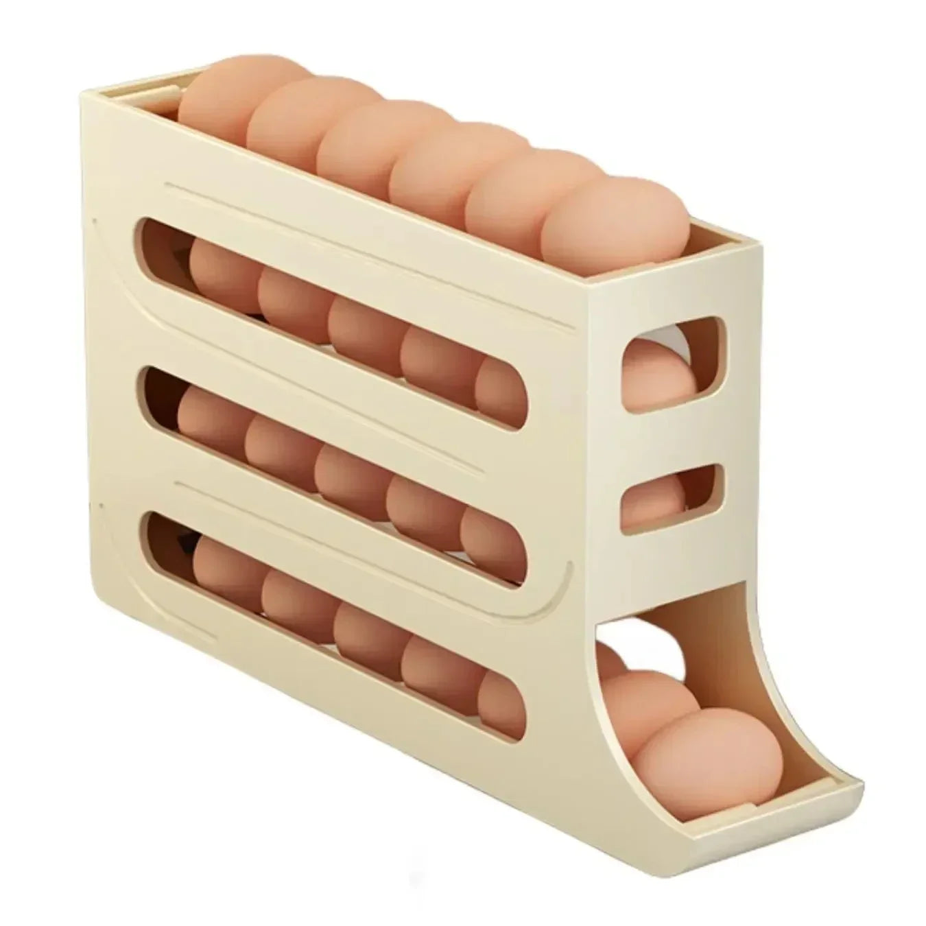 Premium 4-Layer Rolling Egg Organizer