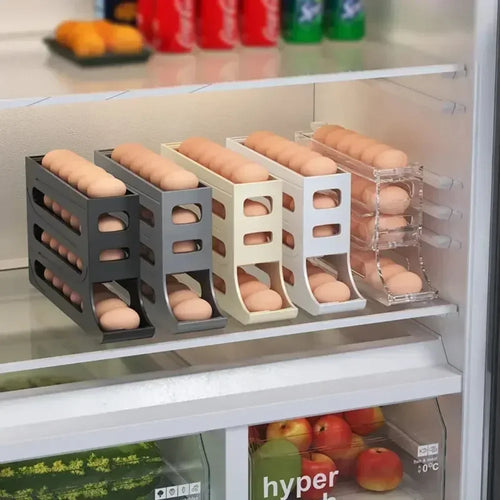 NeatNest™ 4-Layer Rolling Egg Organizer