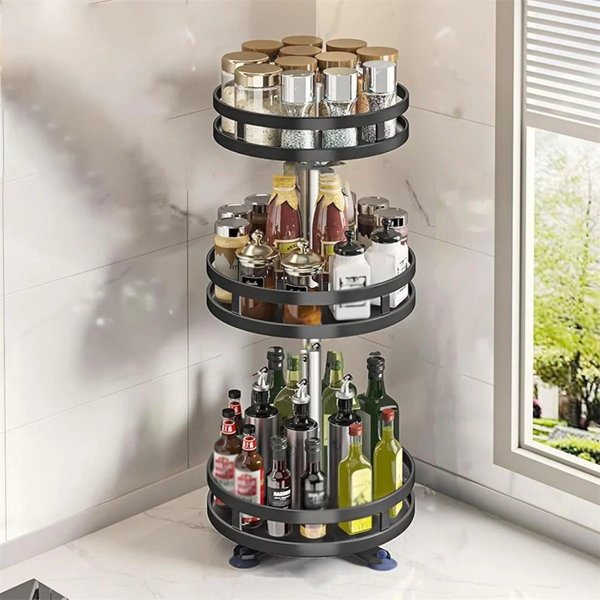 Premium 360° Rotating Spice Organizer