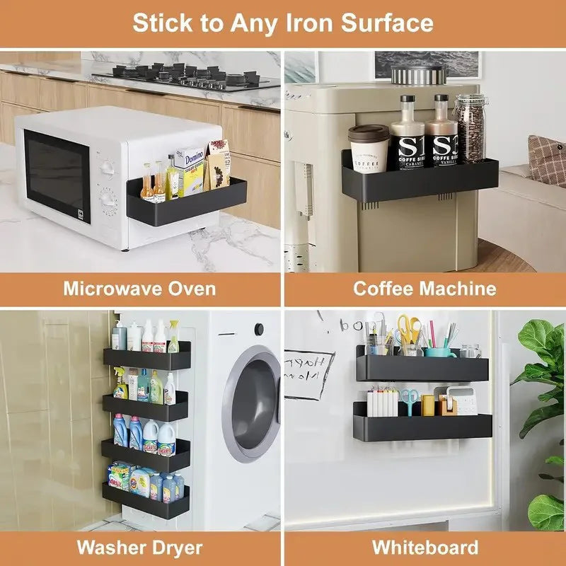 Magnetic SpaceSaver™ Fridge Storage Rack