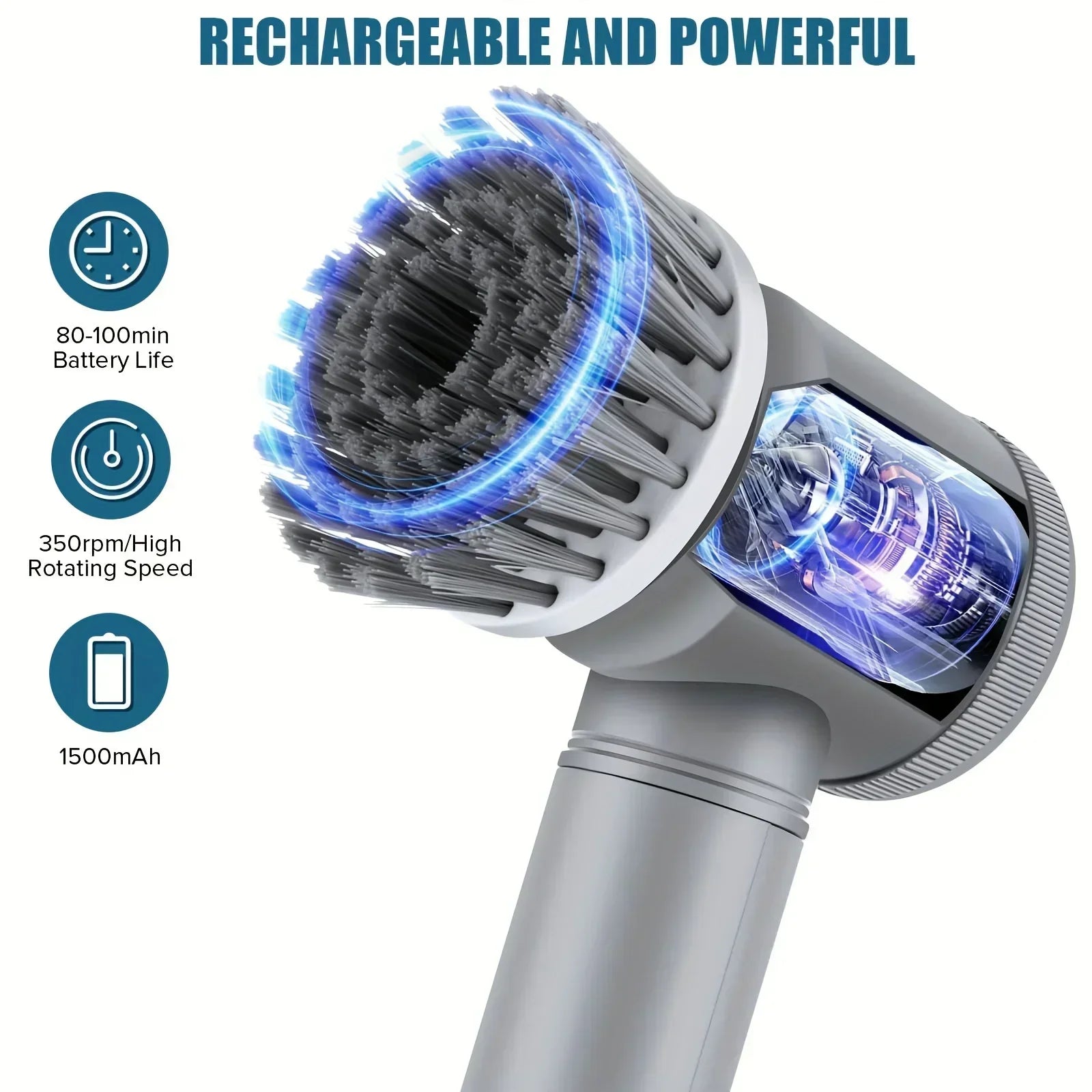 🧼 NeatNest™ Cordless Electric Spin Scrubber Pro
