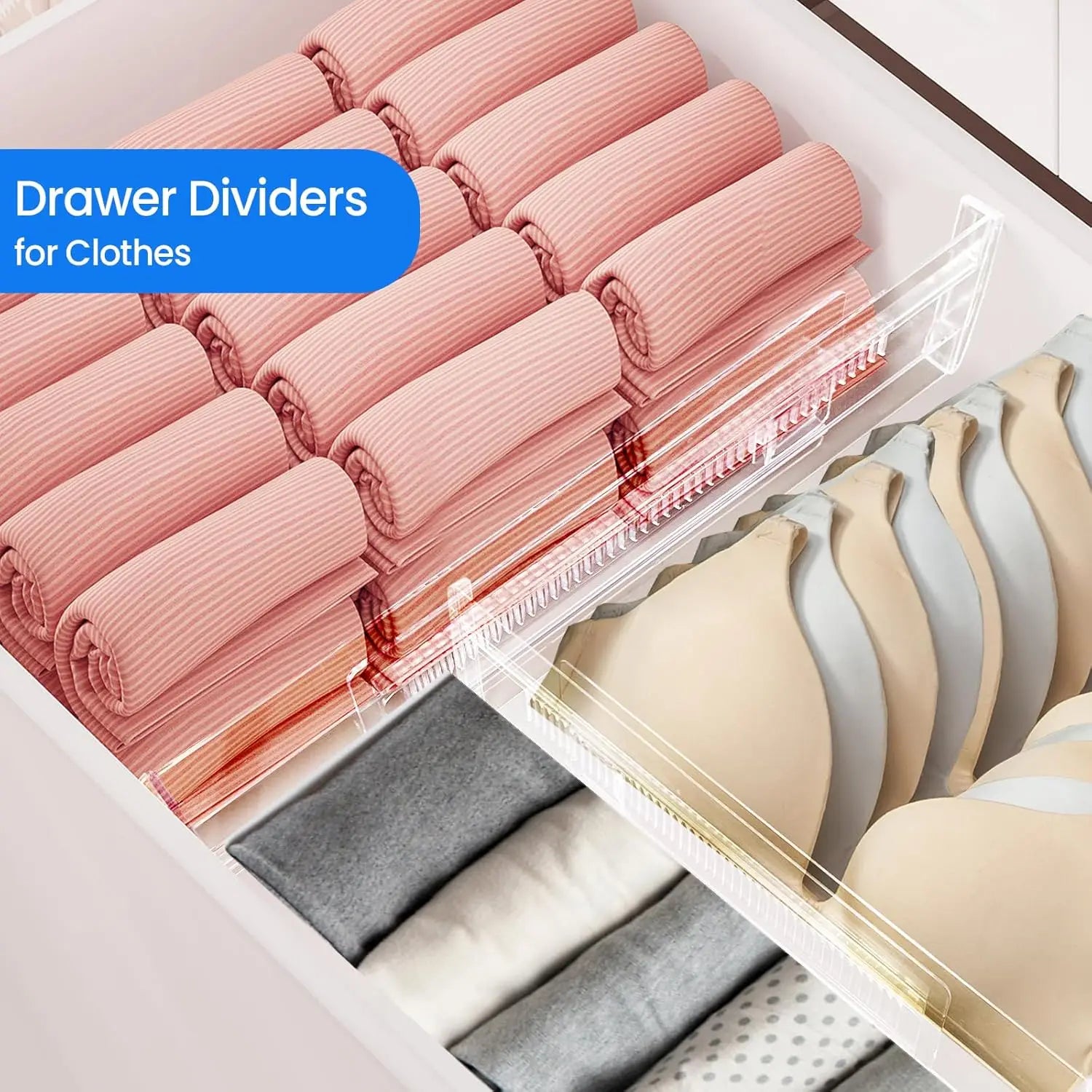 Premium Adjustable Drawer Divider Set