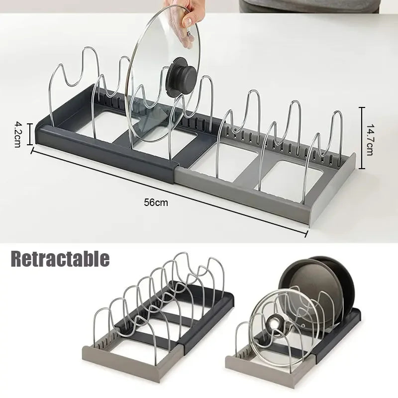 Premiun Expandable Pot & Pan Organizer Rack