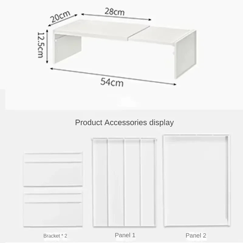 Premium Expandable Cabinet Shelf Organizer (2-Pack)
