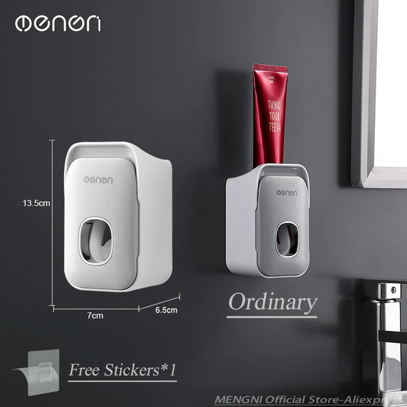 NeatNest™ Automatic Wall-Mounted Toothpaste Dispenser & Toothbrush Organizer