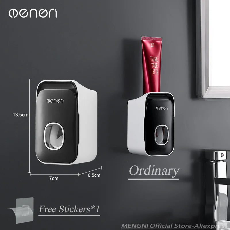 NeatNest™ Automatic Wall-Mounted Toothpaste Dispenser & Toothbrush Organizer