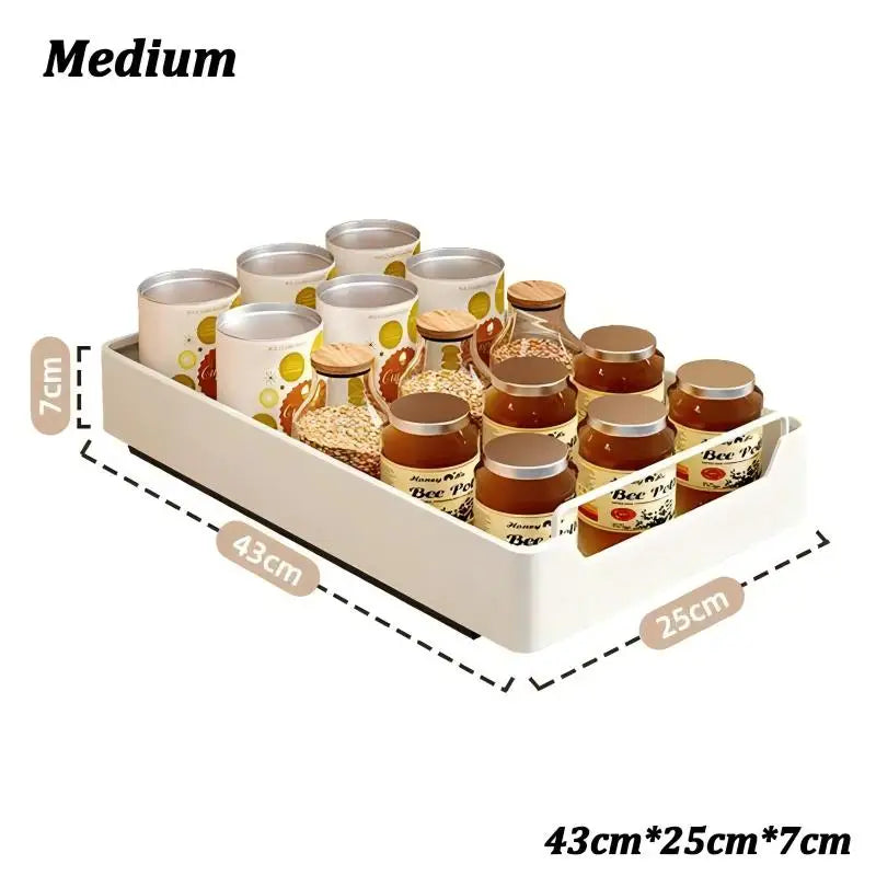 Premium Pull-Out Cabinet Organizer Tray