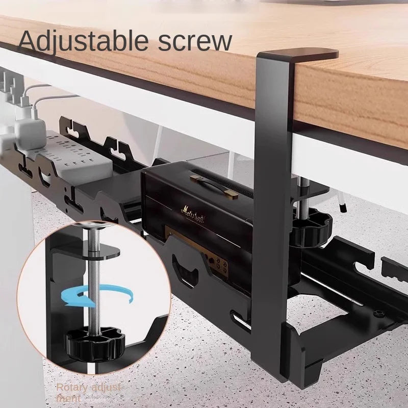 Premium Under Desk Cable Management Tray | No-Drill Wire Organizer | NeatNestGo™