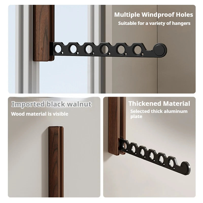 Premium Foldable Wall-Mounted Clothes Drying Rack
